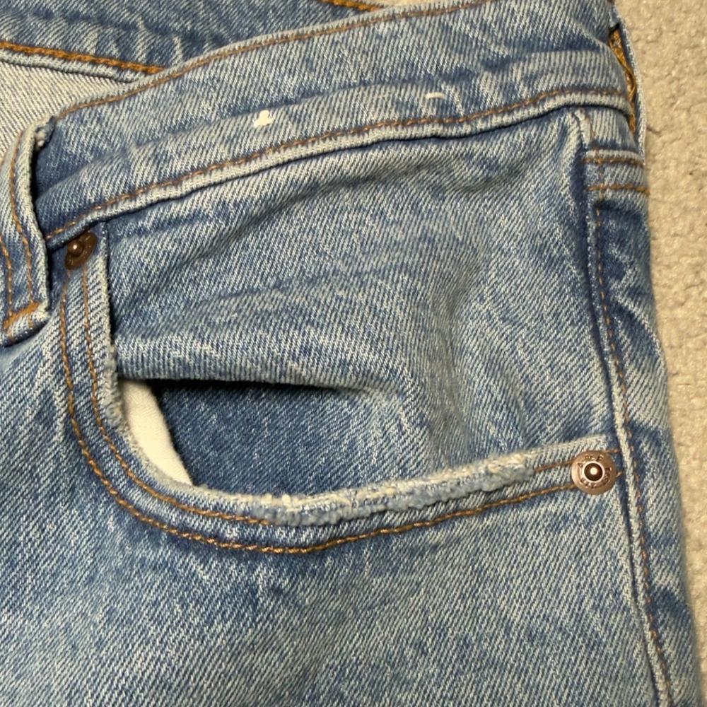 Abercrombie & Fitch The Straight Mid Rise Jeans Women's Size 35 / 20S Blue - Picture 12 of 15